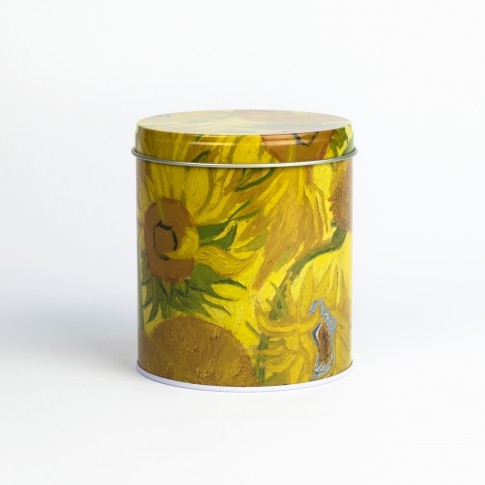 Van Gogh stroopwafels in blik Zonnebloemen cadeau geschenk Helvoirt